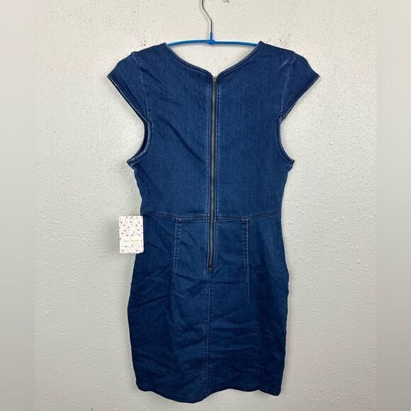 NWT Free People Women’s Denim Dress - Picture 4 of 5